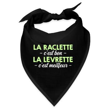 Raclette ist gut ist besser - Bandana - Schwarz - Vorne
