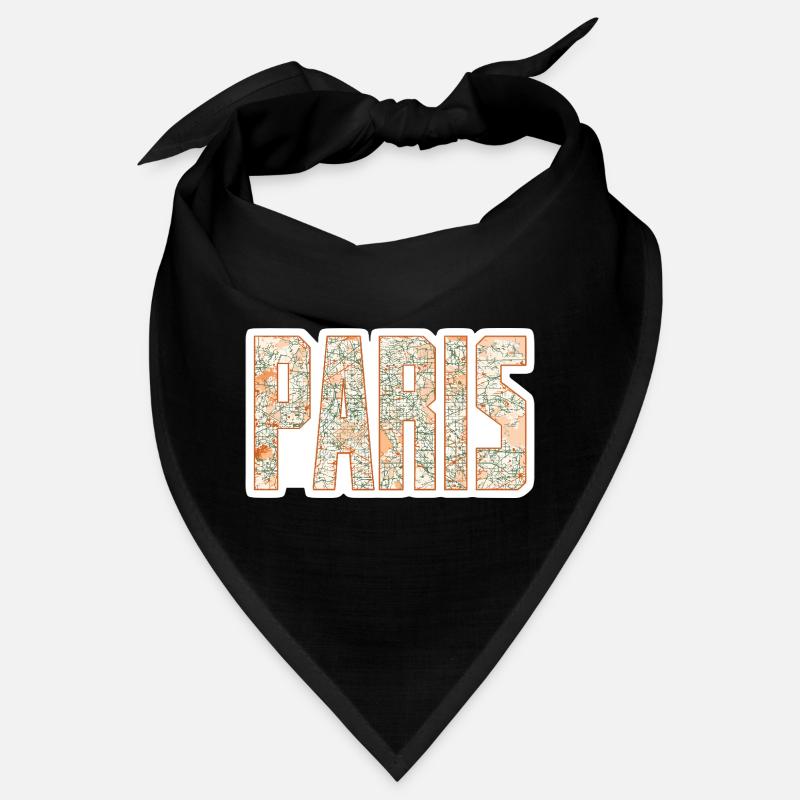 Paris Stadtplan Bandana