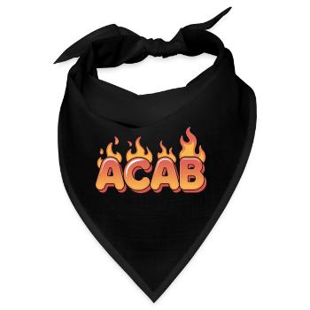 ACAB – Anti-Cops-Tee - Bandana - Schwarz - Vorne