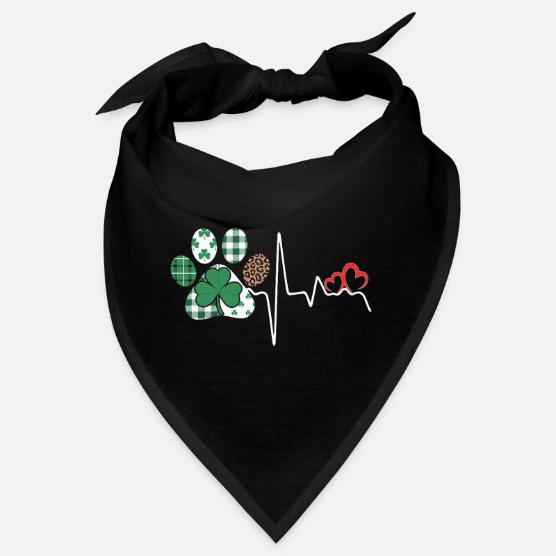 Clover Heart Pattern Mix Bandana