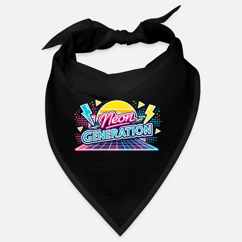 Ambiance rétro de la génération néon Bandana