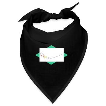 Die Reise der Formen - Bandana - Schwarz - Vorne