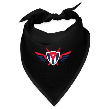 Kuba Flügel / Geschenk Havanna Karibik Cuba Flagge - Bandana - Schwarz - Vorne