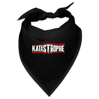 Katastrophe lustiger Spruch T-Shirt - Bandana - Schwarz - Vorne