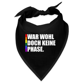 War Wohl Doch Keine Phase - Bandana - Schwarz - Vorne