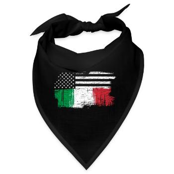 Sterne und Tricolore-Fusion - Bandana - Schwarz - Vorne