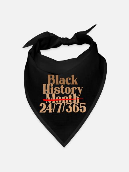 Mois de l’histoire des Noirs 24/7/365 - Bandana - noir - Devant