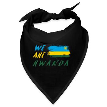 Wir sind Ruanda - Bandana - Schwarz - Vorne
