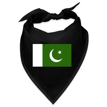 Pakistan National Flagge - Bandana - Schwarz - Vorne