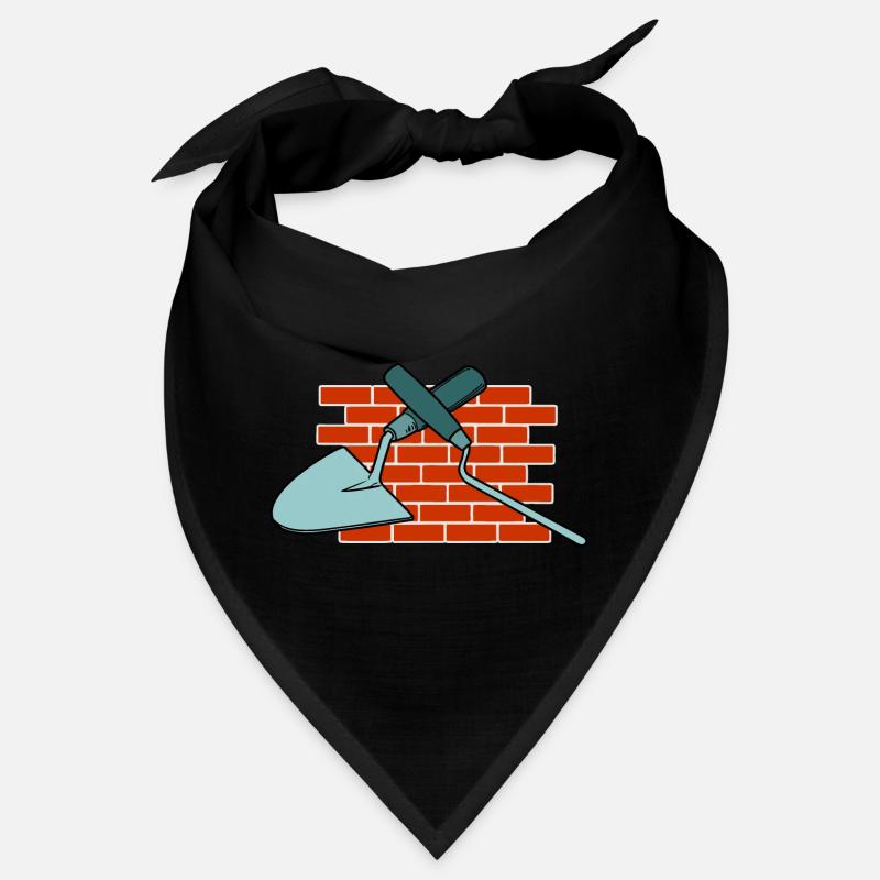 Wand Ein gemeinsamer Nagel und Kelle - Bandana - Schwarz