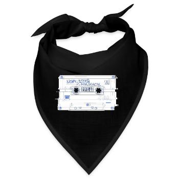 cassette outline - Bandana - Schwarz - Vorne