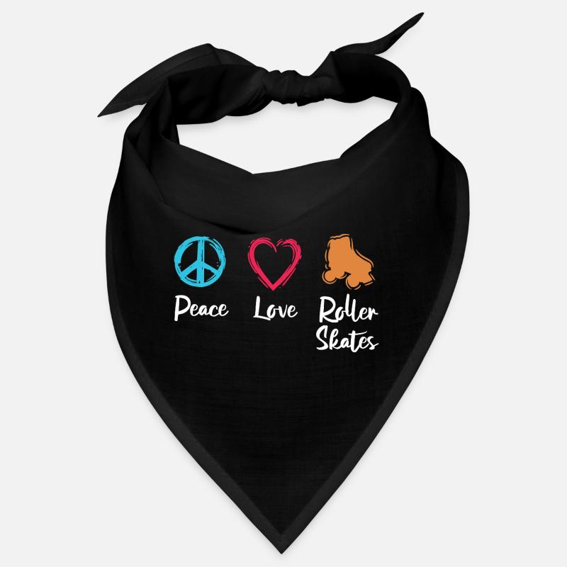 Peace Love Roller Skates Bandana