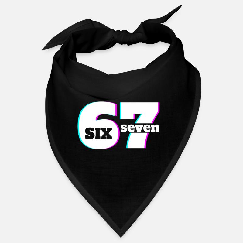 Six Sept 6 7 Meme Fun Design 67 Bandana