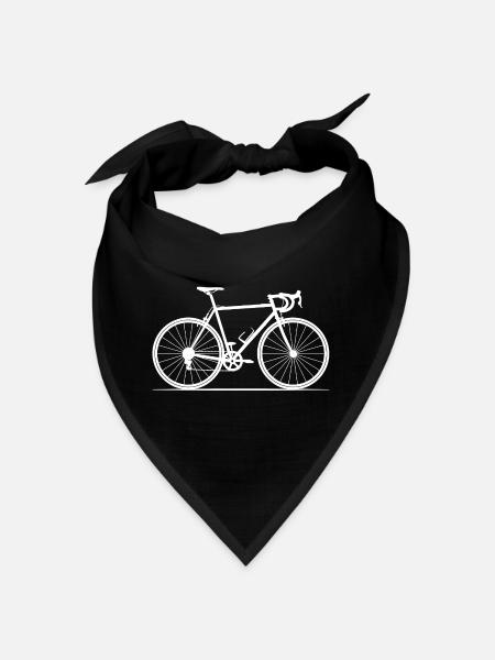 Fahrrad Fahren Radfahrer Mountainbike MTB - Bandana - Schwarz - Vorne