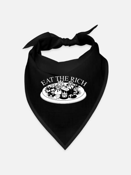 Eat the rich - Bandana - noir - Devant