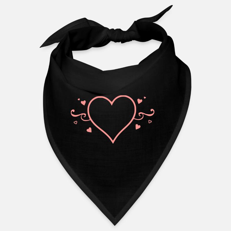 Saint-Valentin Cœur Rose, St.valentin Bandana