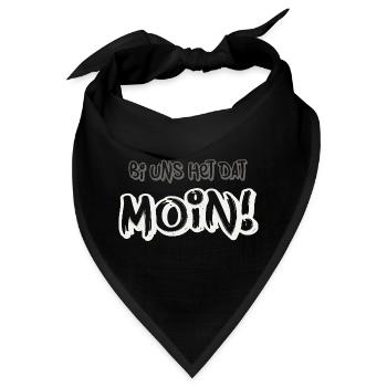 Moin  Ein Norddeutsches Lebensgefühl - Bandana - Schwarz - Vorne