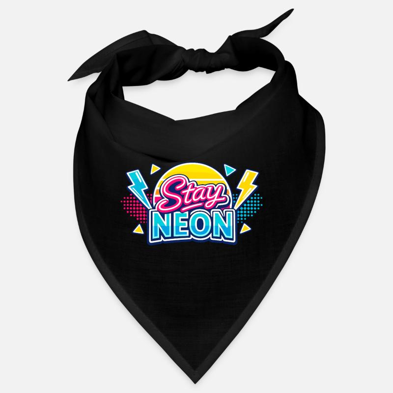 Stay Neon Retro Burst Bandana