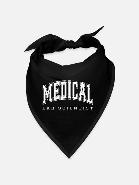 Scientifique de laboratoire médical - Technicien de laboratoire - Bandana - noir - Devant