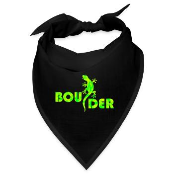 boulder bouldern boulderer boulding - Bandana - Schwarz - Vorne