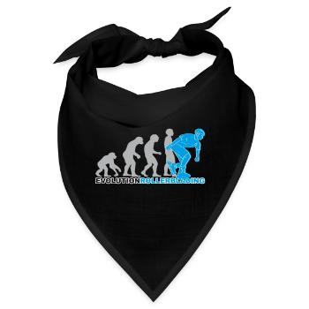 evolution rollerblading, Inline Skates, skaten - Bandana - Schwarz - Vorne