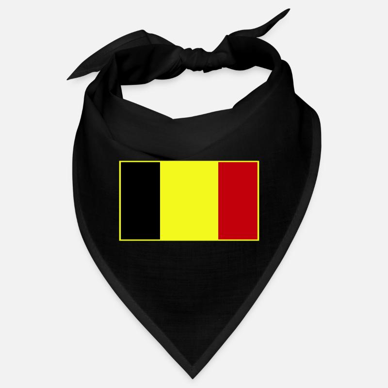 Drapeau tricolore personnalisable - Bandana - noir