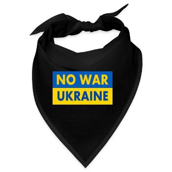 No war - Bandana - Schwarz - Vorne