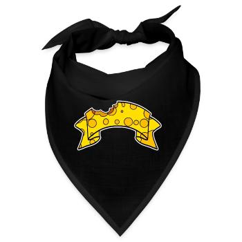 Banner Käse - Bandana - Schwarz - Vorne