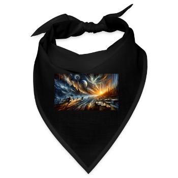 Dawn of Epochs – Futuristische, dystopische Höhlenkunst - Bandana - Schwarz - Vorne