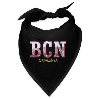 Barcelona Catalunya - Bandana - Schwarz - Vorne