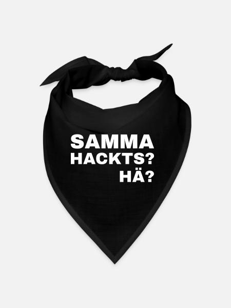 samma hacks hä - Bandana - black - Front