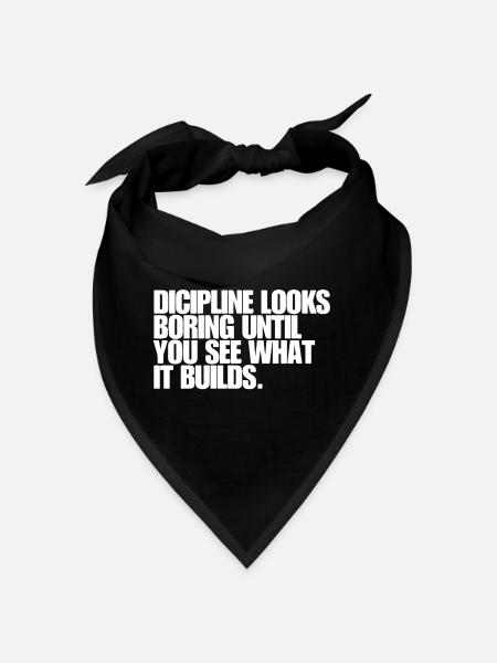 La discipline paraît ennuyeuse jusqu’à ce qu’on voie ce qu’elle fait... - Bandana - noir - Devant