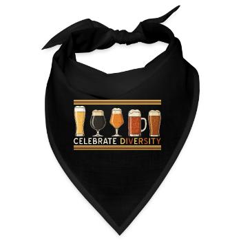 Craft Beer Vintage feiert Vielfalt und Hausbrauerei - Bandana - Schwarz - Vorne