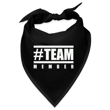 team_member_hashtag- - Bandana - Schwarz - Vorne