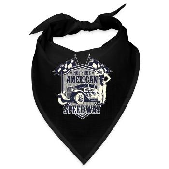 SPEEDWAY HOTRODS - RETRO HOT ROD VINTAGE RENNEN US - Bandana - Schwarz - Vorne