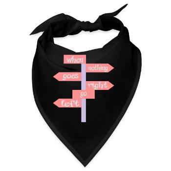 lustig - Bandana - Schwarz - Vorne