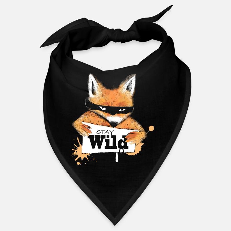 Fuchs mit einer Nachricht Bandana
