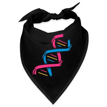 Die Struktur eines DNA-Moleküls - Bandana - Schwarz - Vorne