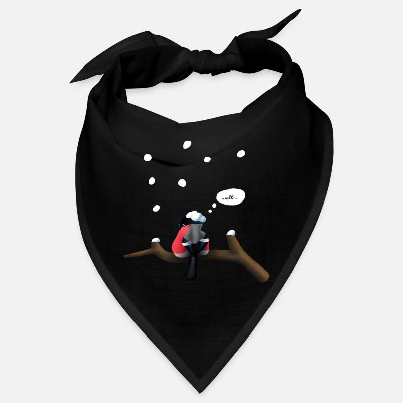 Melancholischer Vogel - Bandana - Schwarz