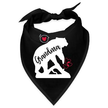 Grandma Bear - Bandana - Schwarz - Vorne