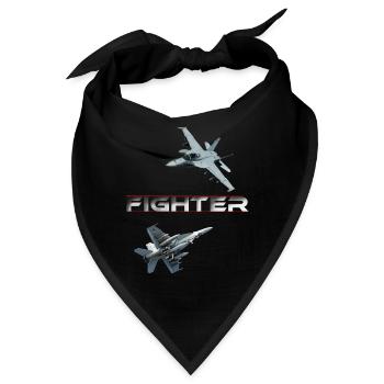 Kampfflugzeuge - Kampfflugzeuge - Marineflugzeuge - Bandana - Schwarz - Vorne