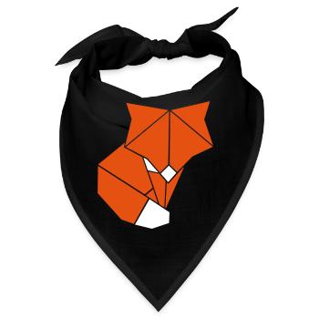 Origami Fox - Bandana - Schwarz - Vorne