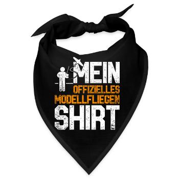 Modellflieger Hobby Modellfliegen - Bandana - Schwarz - Vorne