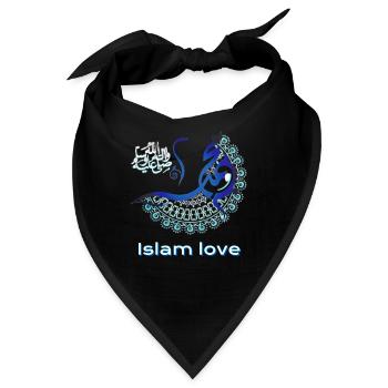 ISLAM LIEBE - Bandana - Schwarz - Vorne