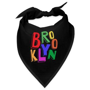 BROOKLYN FARBE - Bandana - Schwarz - Vorne