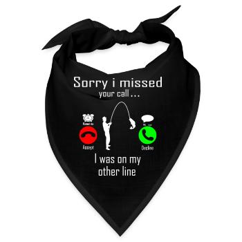 FISHING - Bandana - Schwarz - Vorne