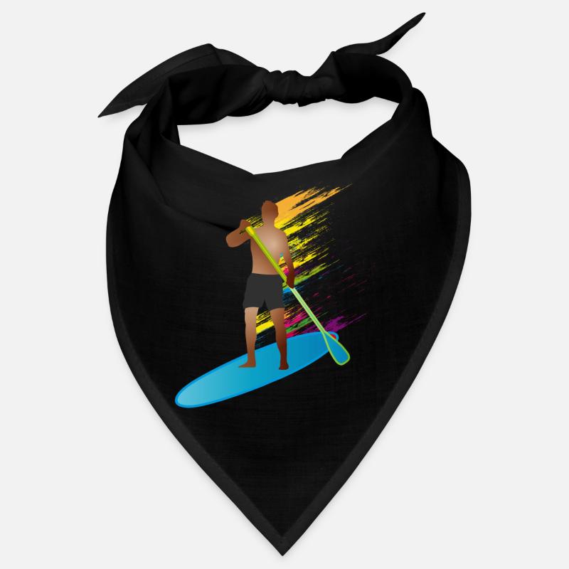 Stand up paddling - Mann mit Paddle Board Bandana