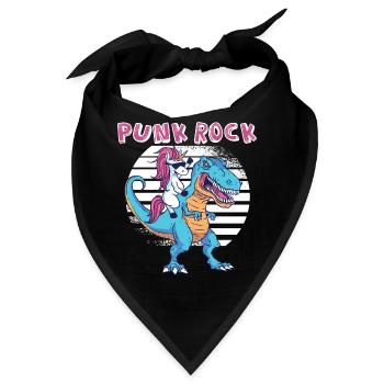 Punkrock Musik Punker Punkrock Irokesenschnitt - Bandana - Schwarz - Vorne