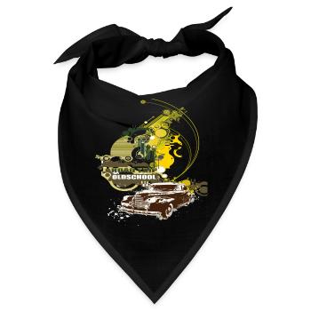 Old School - Bandana - Schwarz - Vorne