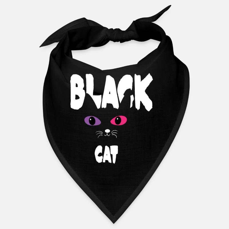 Schwarz Weiße Katze Bandana